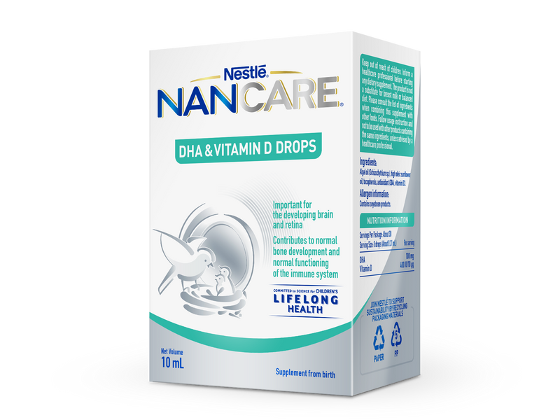 雀巢® NANCARE® 萃乳全護營養素 – 維他命D + DHA滴劑