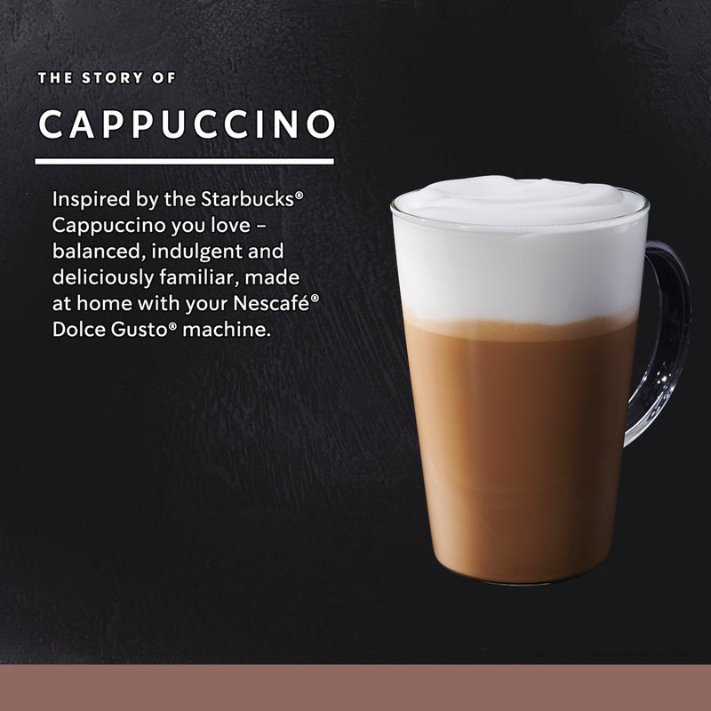 STARBUCKS® Cappuccino by NESCAFÉ® Dolce Gusto® Coffee Capsules – NESTLÉ HK  eShop
