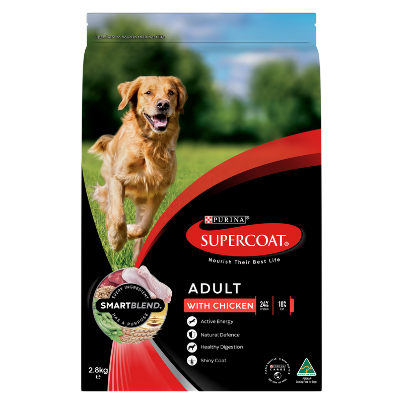 PURINA® SUPERCOAT® SMARTBLEND® ADULT Dog Food with Chicken 2.8KG