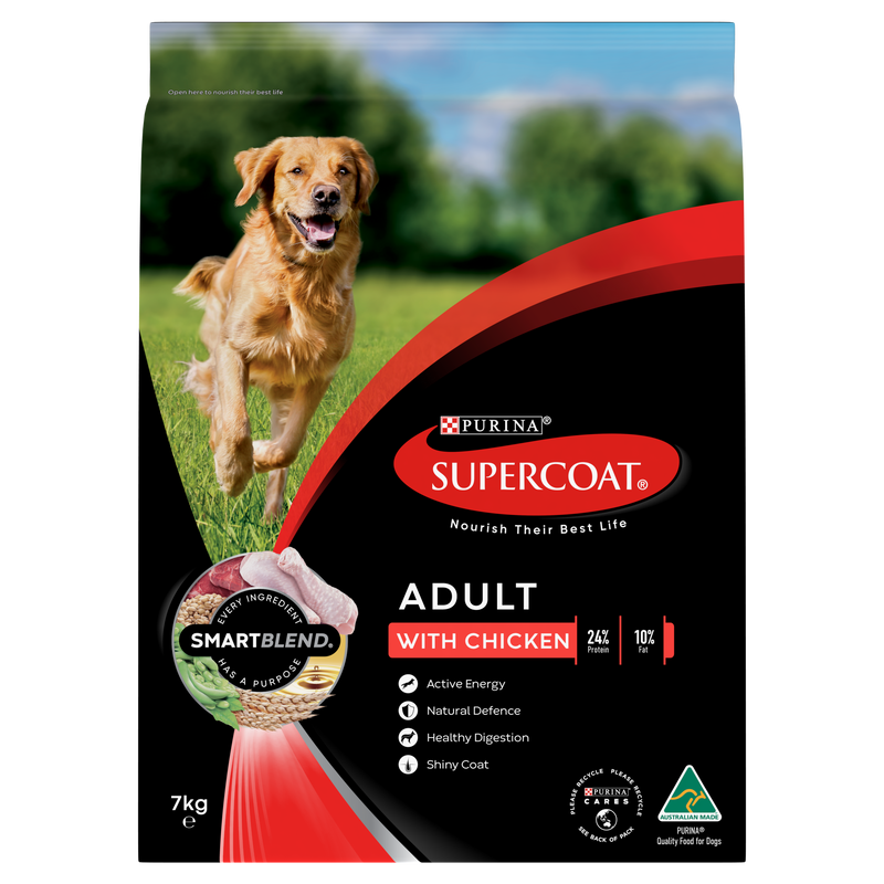 PURINA® SUPERCOAT® SMARTBLEND® ADULT Dog Food with Chicken 7KG