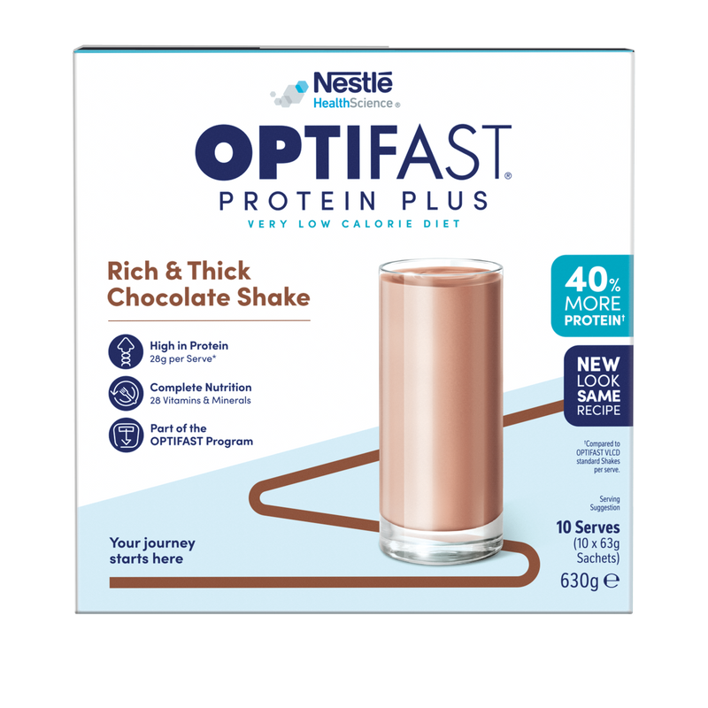 OPTIFAST® Protein Plus Weightloss Shake (Chocolate) (10 x 63g) (Best Before Date: 25th January 2025)