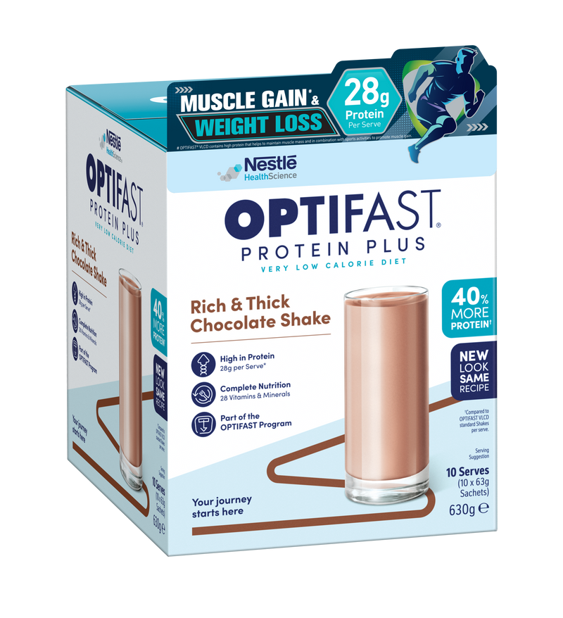 OPTIFAST® Protein Plus Weightloss Shake (Chocolate) (10 x 63g) (Best Before Date: 25th January 2025)