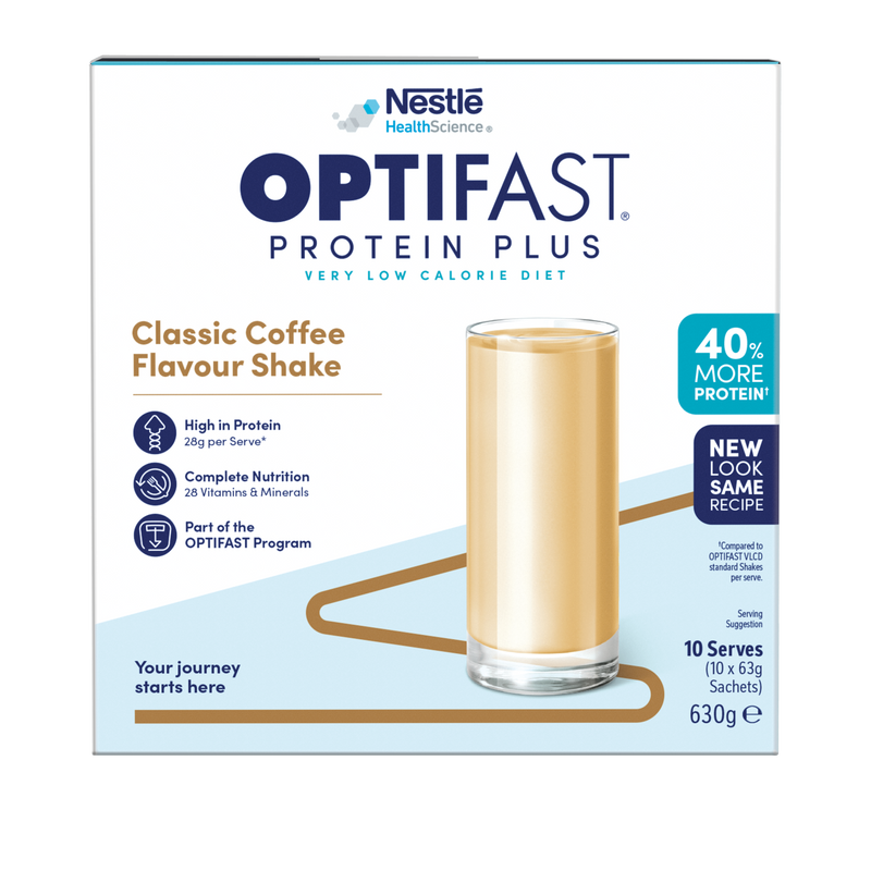 OPTIFAST® Protein Plus Weightloss Shake (Coffee) (10 x 63g) (Best Before Date: 17th December 2024)