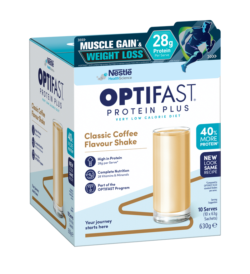 OPTIFAST® 高蛋白瘦身代餐 (咖啡味) 10 x 63克 (产品有效期至: 2024年10月8日) 