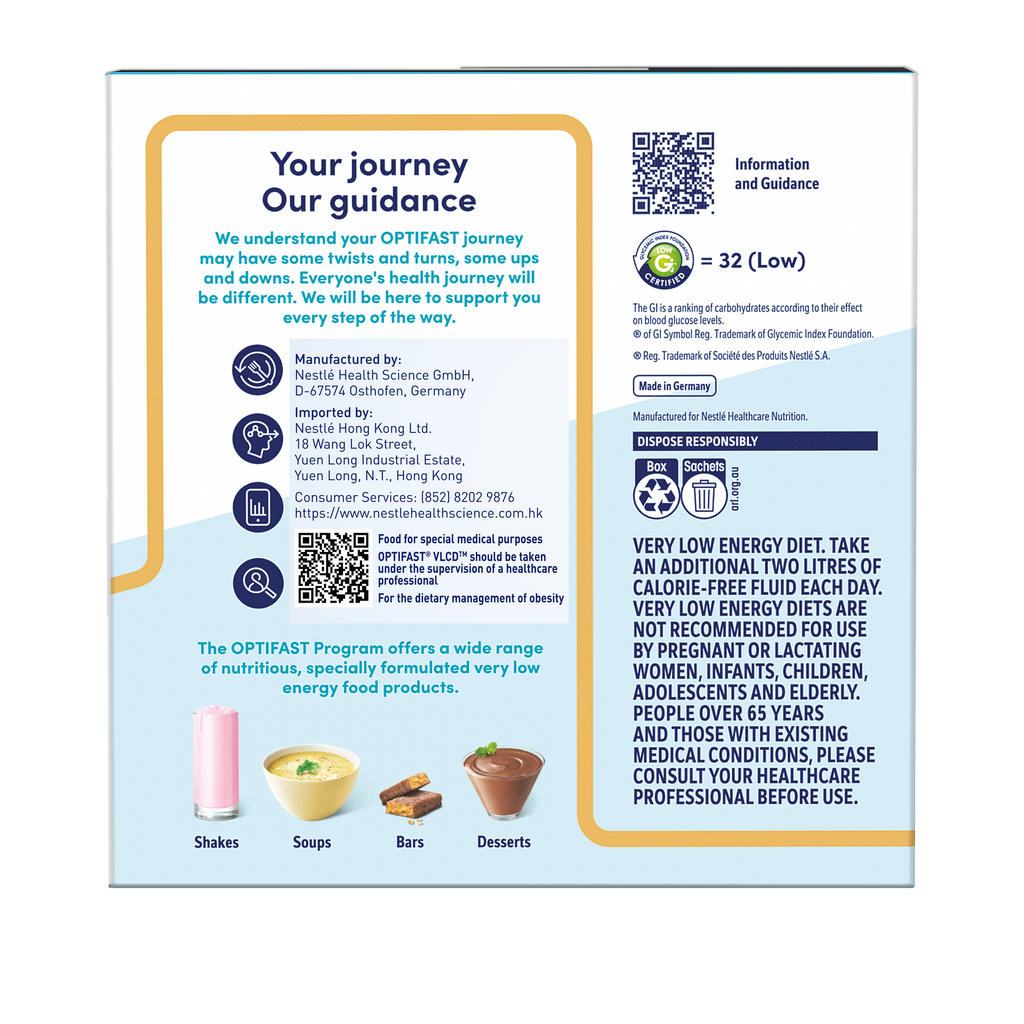 Optifast Vanilla Powder Shake | 5 Boxes 35 Servings | Fresh Meal Replacement