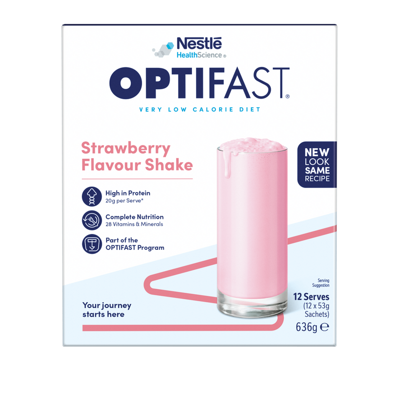 OPTIFAST® 瘦身奶昔 (草莓味) 12 x 53克 (产品有效期至: 2024年6月7日) 