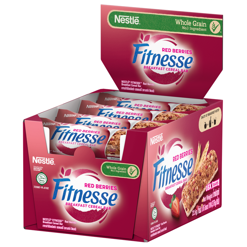 雀巢® 纤怡® 红莓谷物棒 (原箱)  (16 x 23.5克)