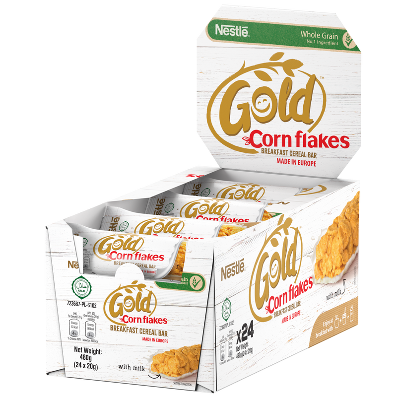 NESTLÉ® GOLD™ Cornflakes Breakfast Cereal Bar (Case) (24 x 20g)