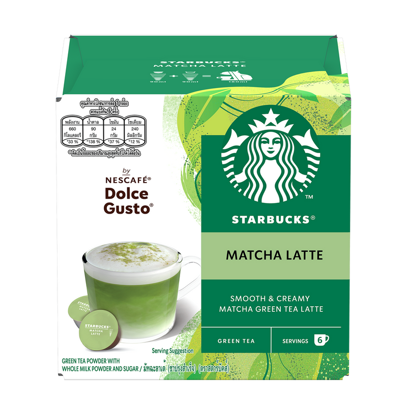 STARBUCKS® Matcha Latte Capsules by NESCAFÉ® Dolce Gusto® Capsules