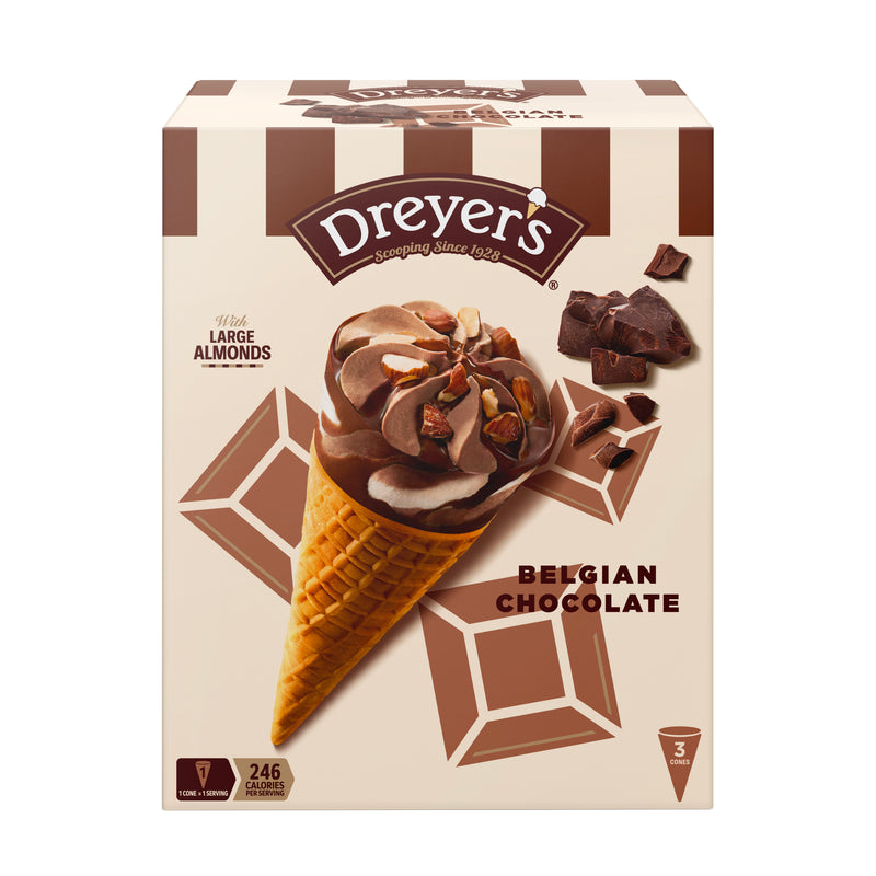 DREYER'S® Chocolate TwistCone 3x125ML