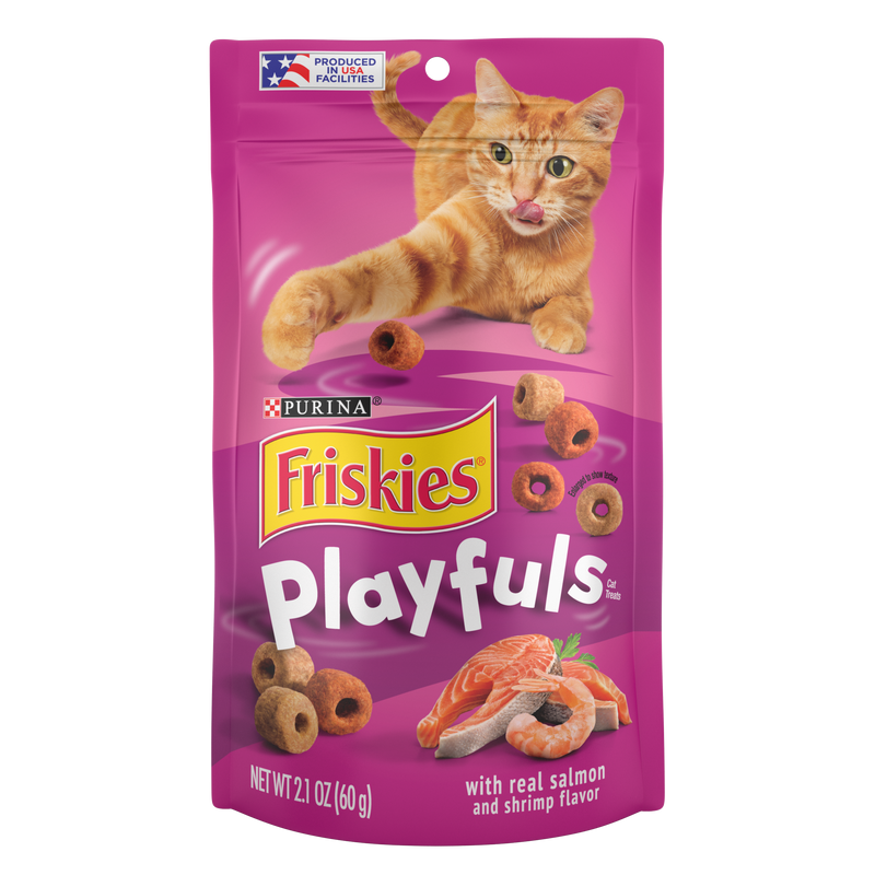 PURINA® FRISKIES® Playfuls Treats - Real Salmon & Shrimp Flavor 60G