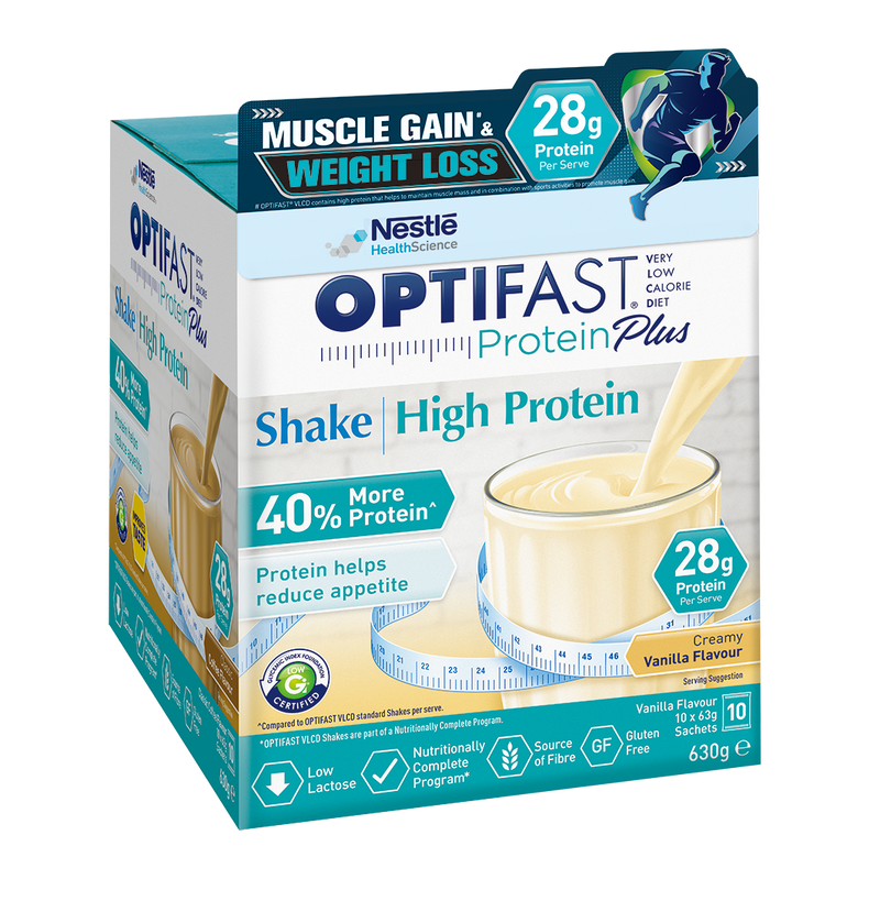 OPTIFAST® Protein Plus Weightloss Shake (Vanilla) (10 x 63g) (Best Before Date: 2md October 2024)