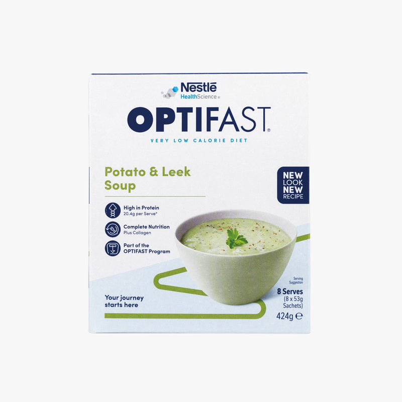 OPTIFAST® Weightloss Soup – Potato and Leek Flavour (8 x 53g) (Best Before Date: 6th November 2024)