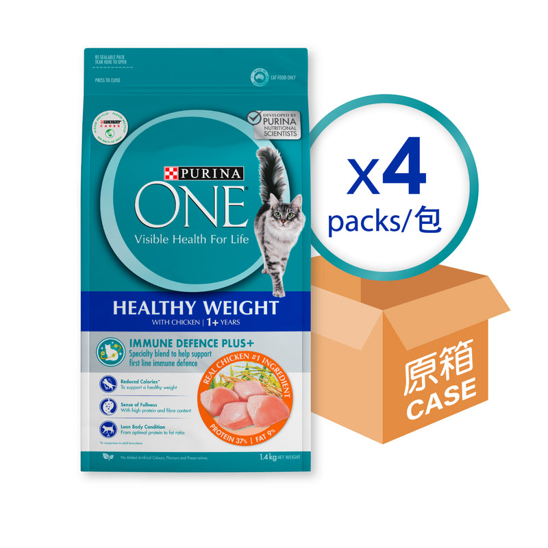 PURINA ONE® 猫干粮成猫体重管理配方4 x 1.4公斤