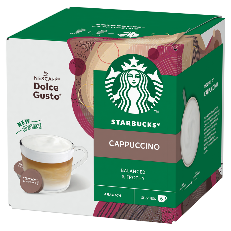 STARBUCKS® Cappuccino by NESCAFÉ® Dolce Gusto® Coffee Capsules