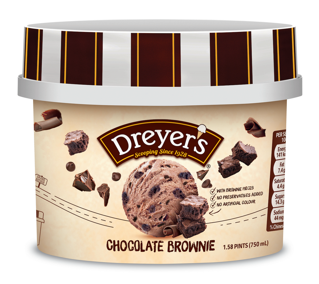 Dreyer's Raspberry DREYER'S® Grand Chocolate Brownie Ice Cream 750ml – NESTLÉ HK eShop