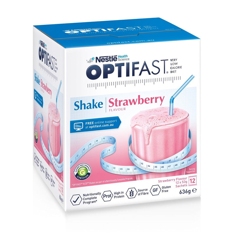 Optifast Shake Strawberry Nestle weight loss