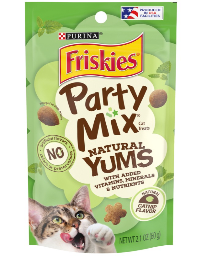 PURINA® FRISKIES® Party Mix® Natural Yums Catnip Cat Treats 60g 