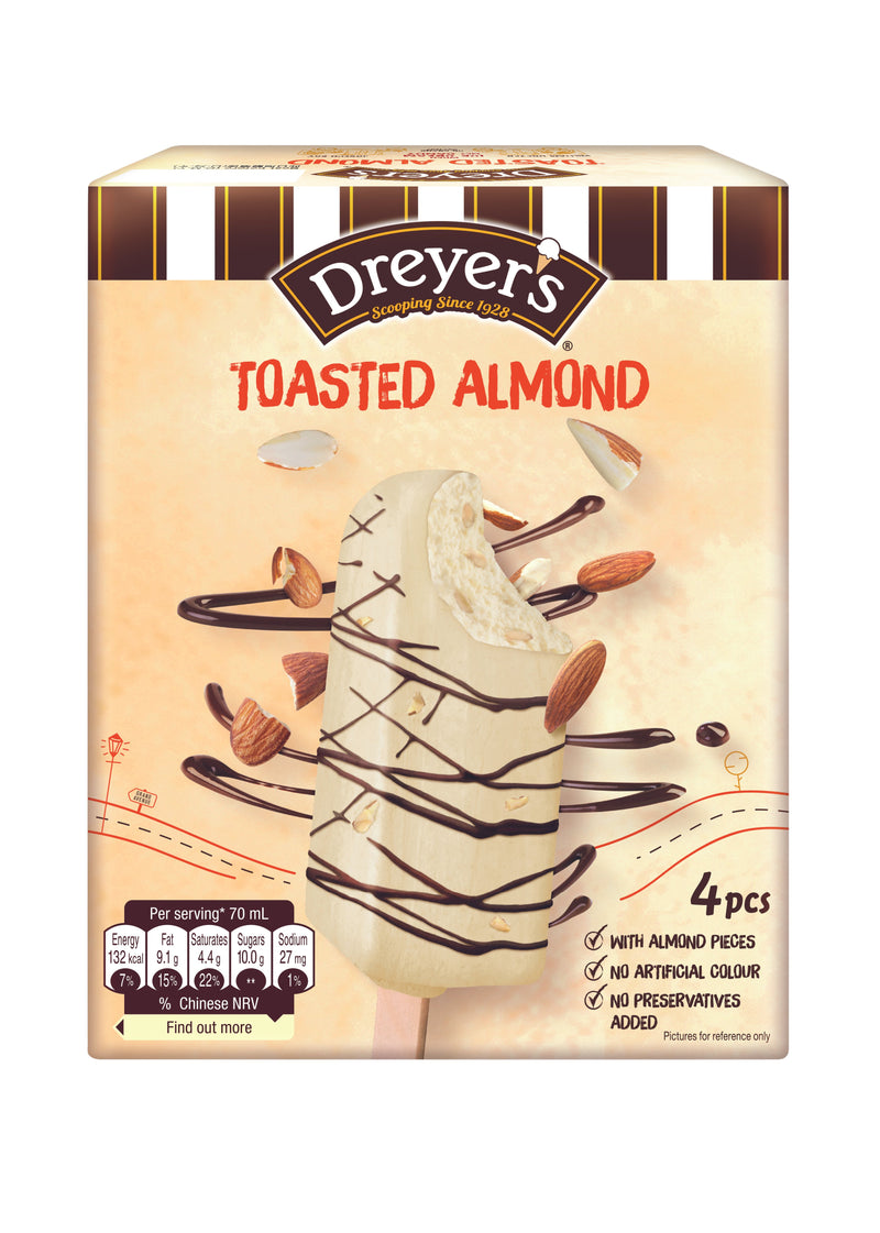 DREYER'S® Grand Stick Toasted Almond Multipack (4 x 70 mL) 