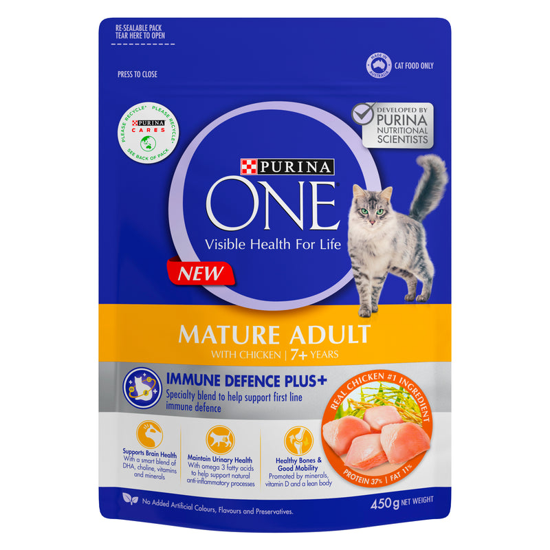 PURINA ONE® Mature Adult 7+ with Immune Defence Plus+ 450g