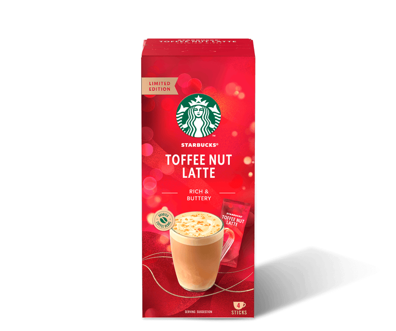 Starbucks Toffee Nut Latte Limited New Year Series Premium Coffee Mix 4x23  G