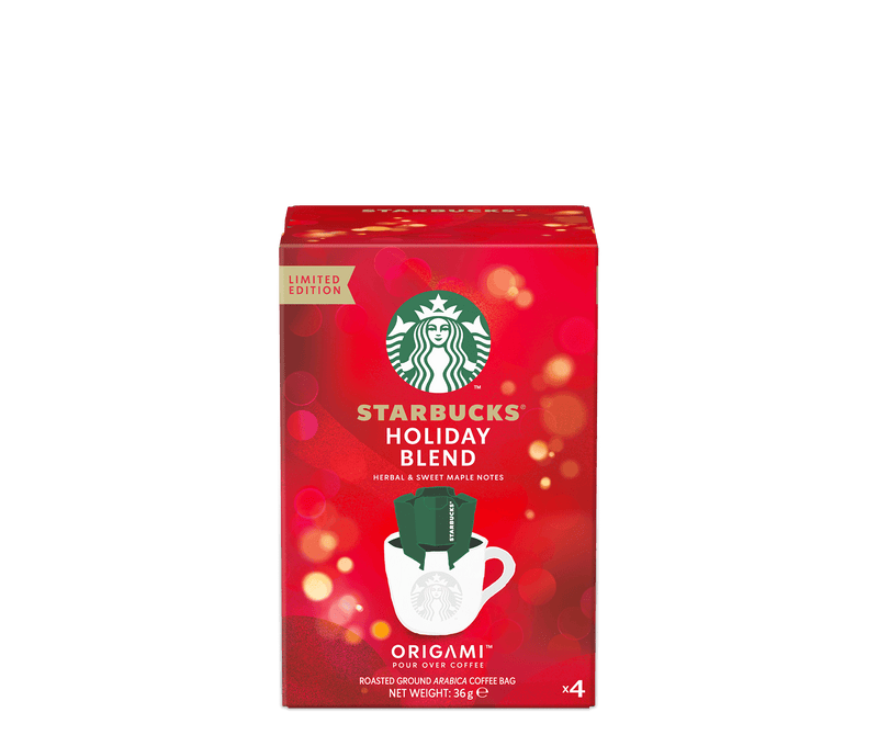 STARBUCKS® Origami™ Holiday Blend 掛耳式滴漏咖啡