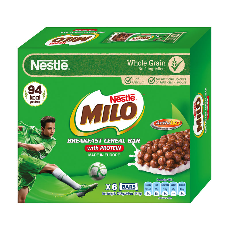 NESTLÉ® MILO® Breakfast Cereal Bar Multipack (6 x 23.5g)