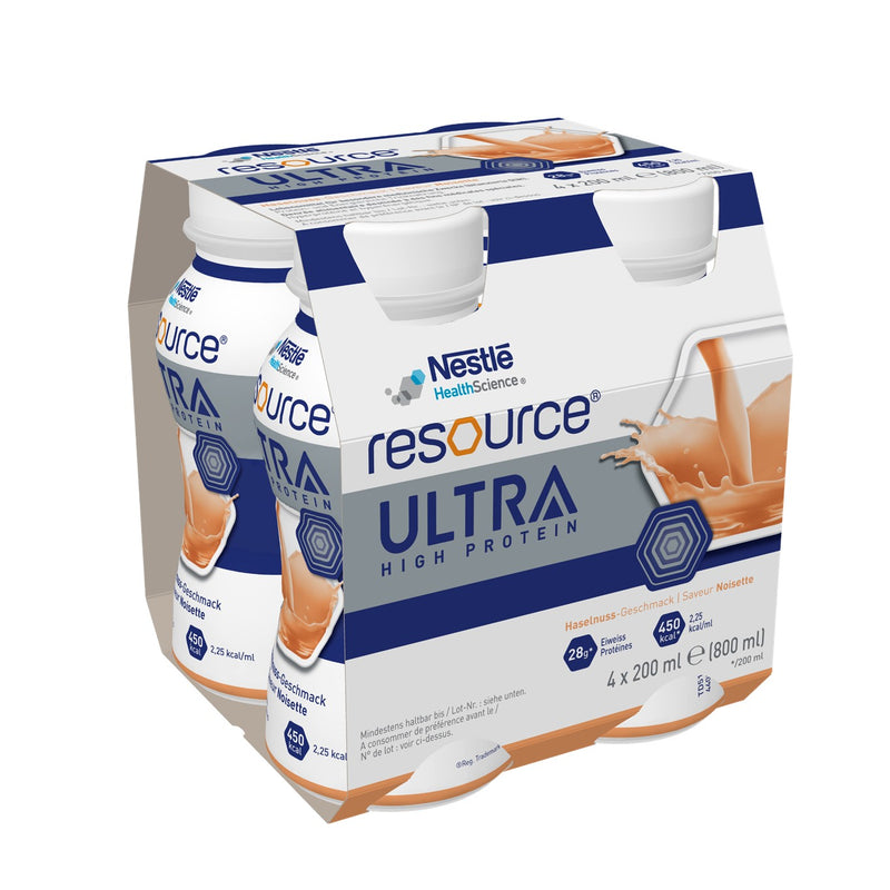 RESOURCE® Ultra High Protein nutritional supplement -  Hazelnut(4x200mL)