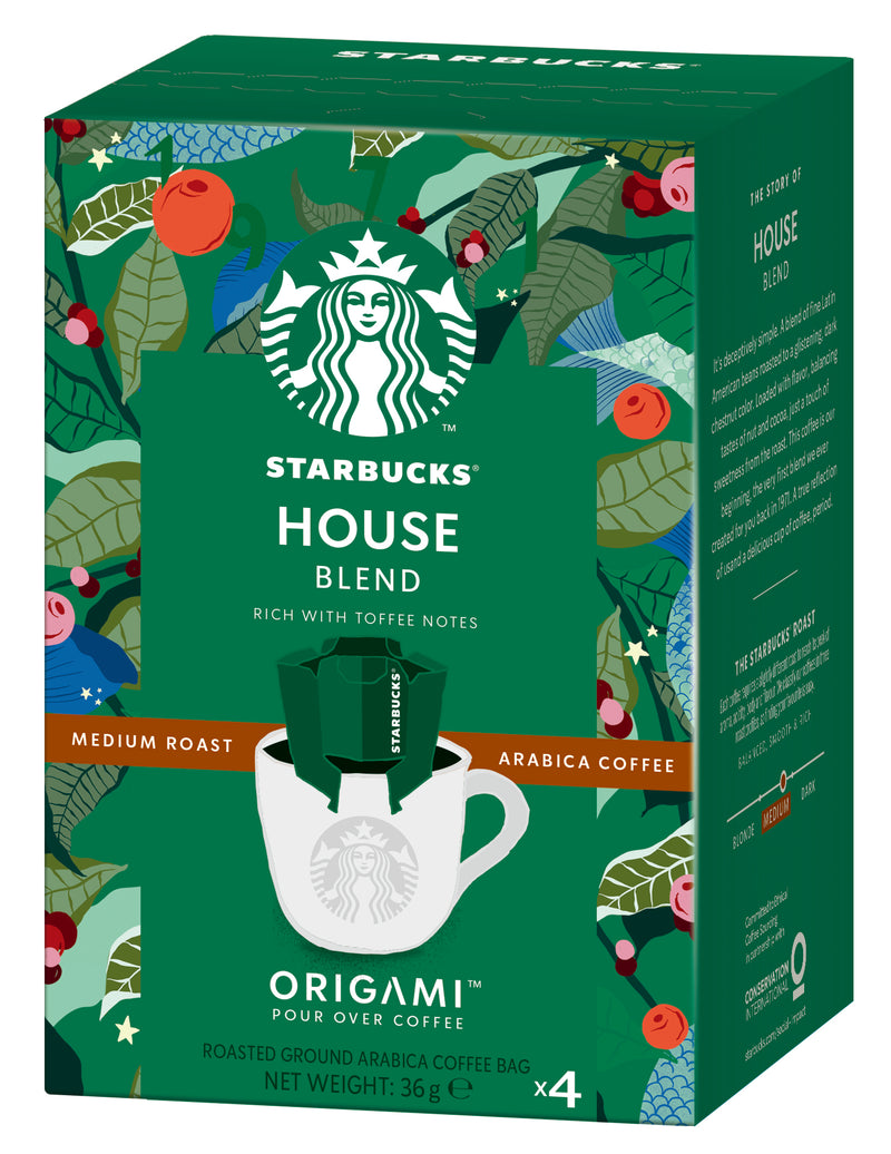 星巴克™ Origami™ House Blend 掛耳式滴漏咖啡 (產品有效期至: 2024年8月31日)